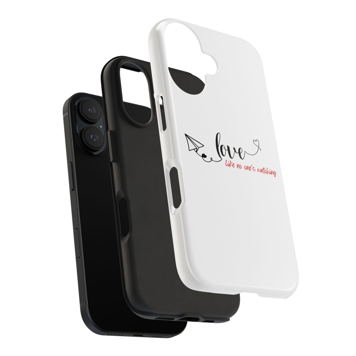 'Love Like No One's Watching' Phone Cases